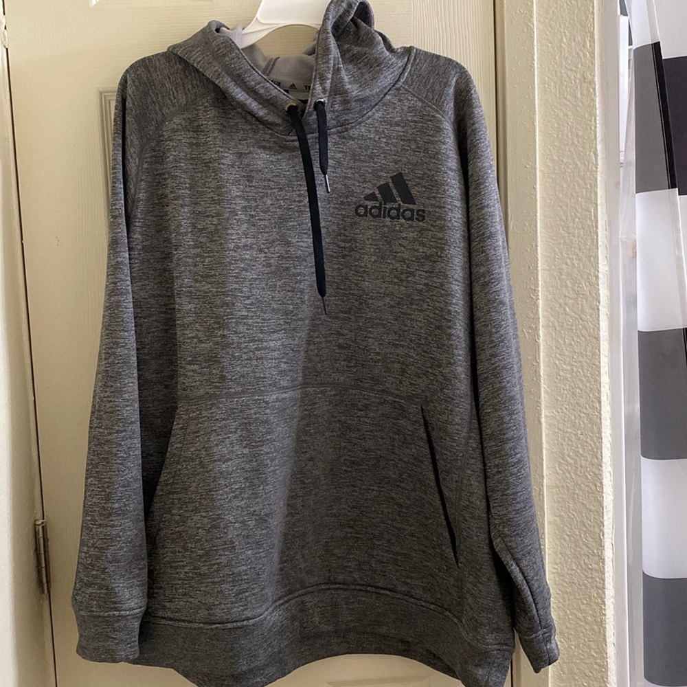 Grey adidas oversized hoodie